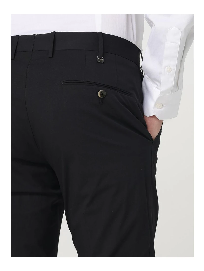 Black Cotton Dress Pants