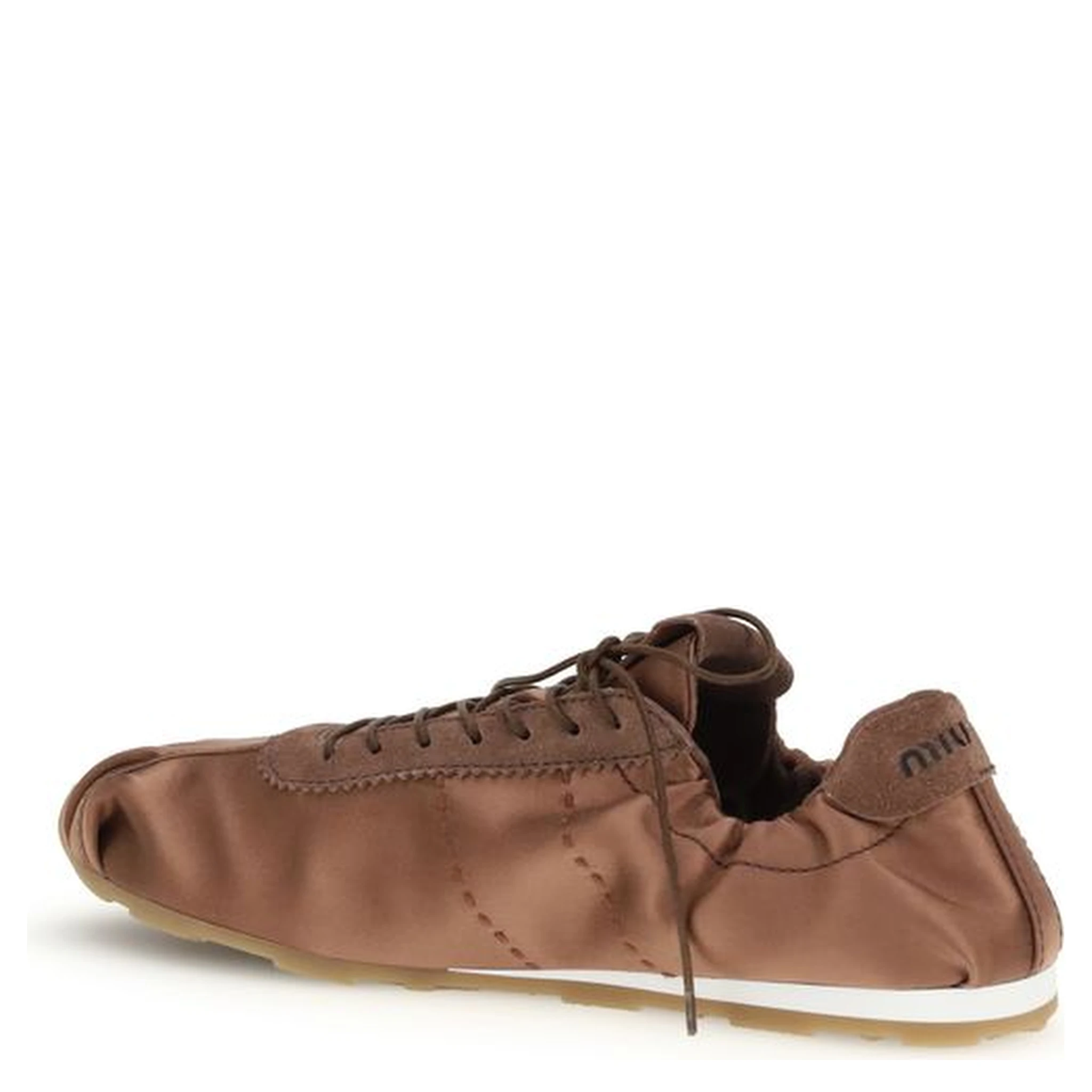 Brown Viscose Sneakers