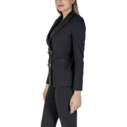 Black Polyester Blazer