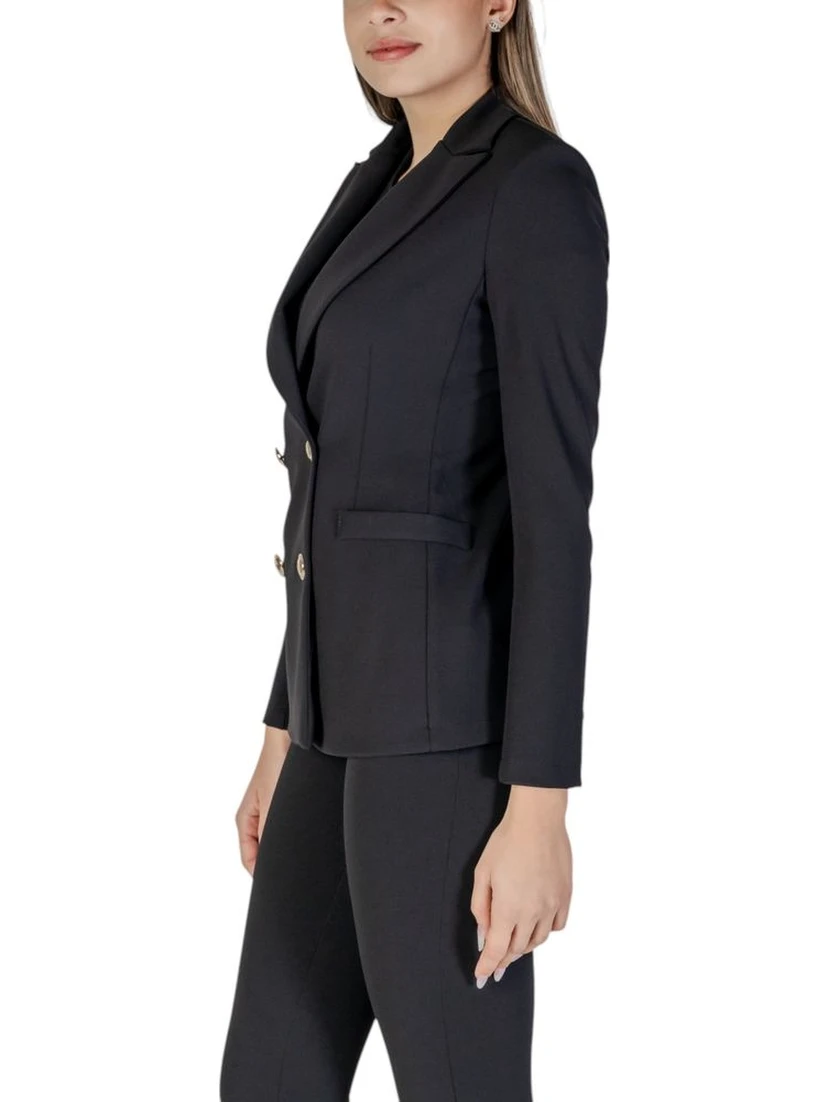 Black Polyester Blazer