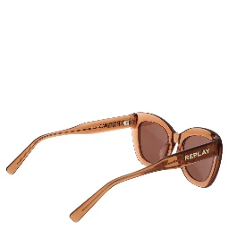 Beige Plastic Sunglasses