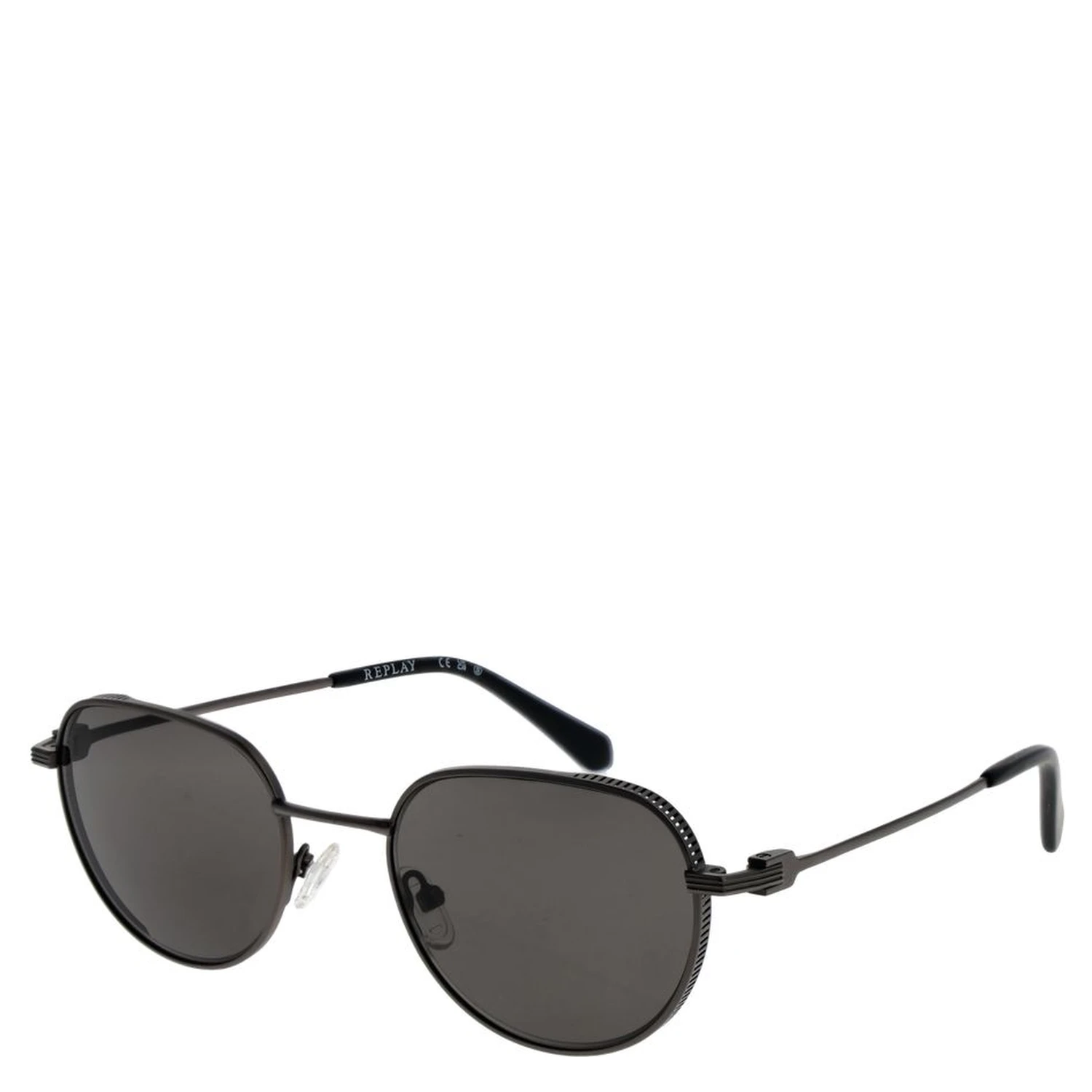 Gray Metal Sunglasses