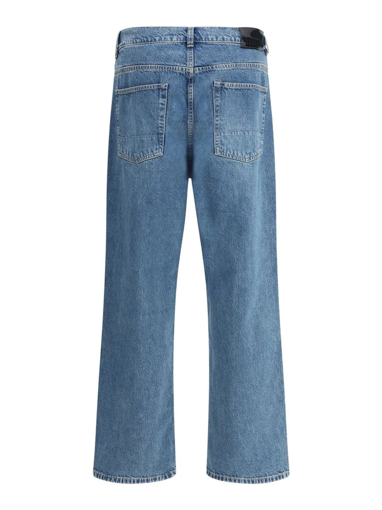 Blue Cotton Tapered Jeans alternative