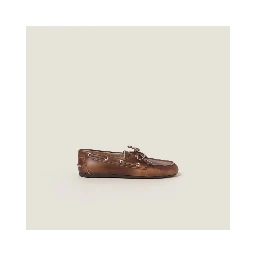 Leather lace up loafers