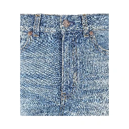Organic cropped straight-leg jeans