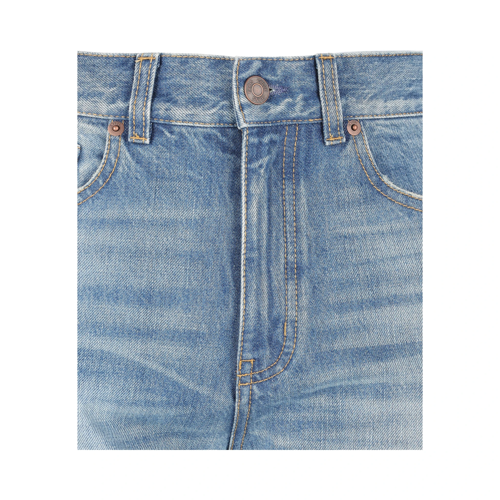 Organic cropped straight-leg jeans