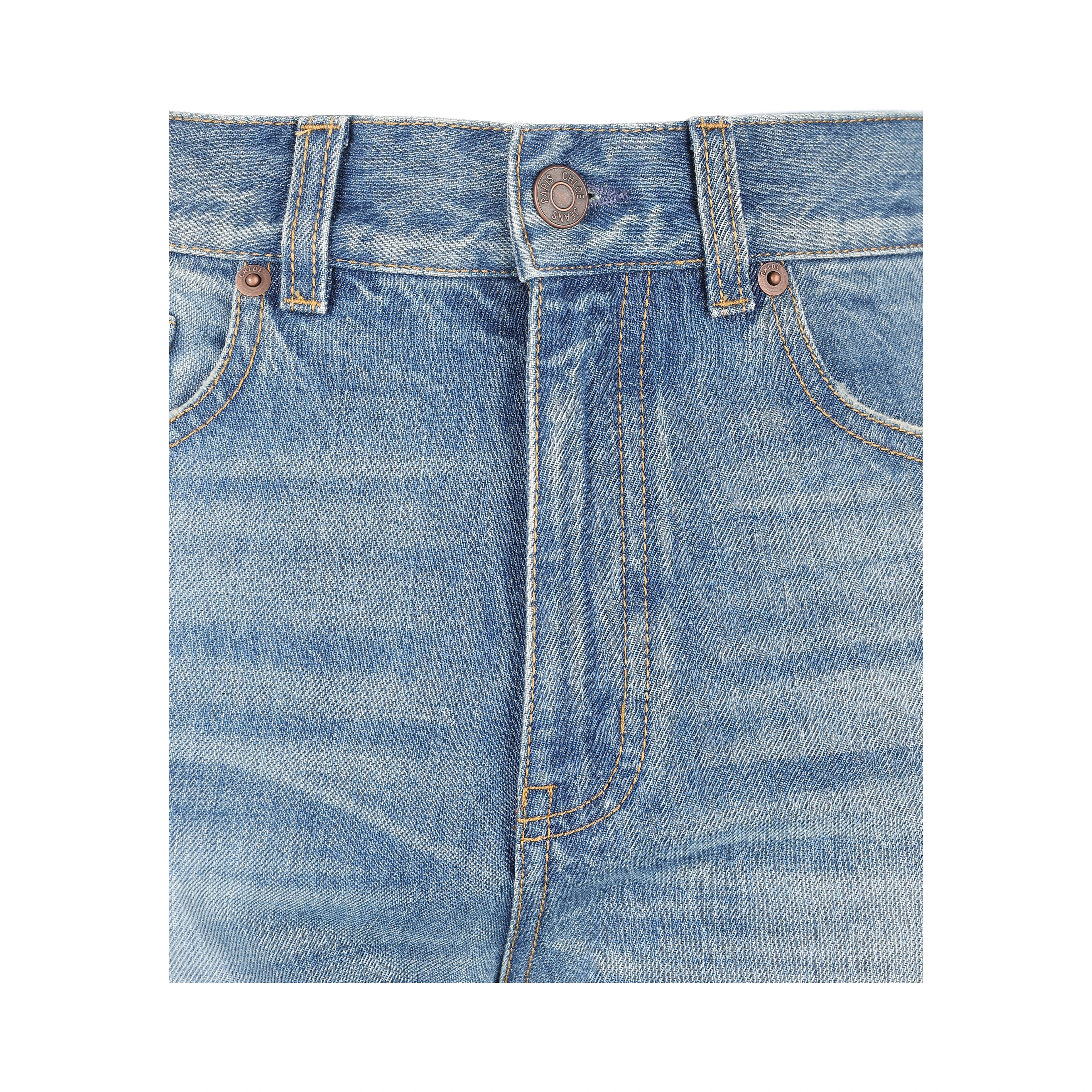 Organic cropped straight-leg jeans