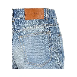 Organic cropped straight-leg jeans