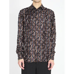 Printed silk shirt