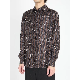 Printed silk shirt