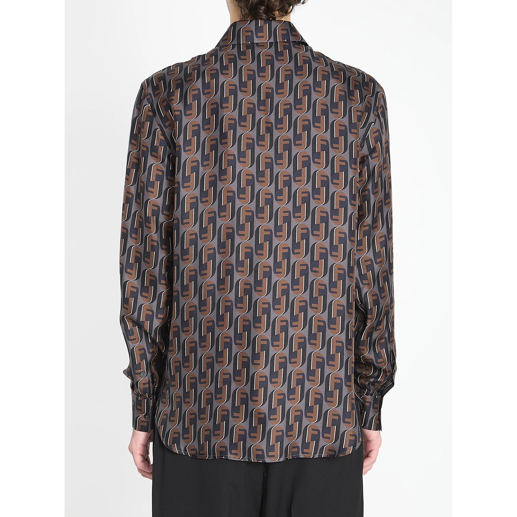 Printed silk shirt