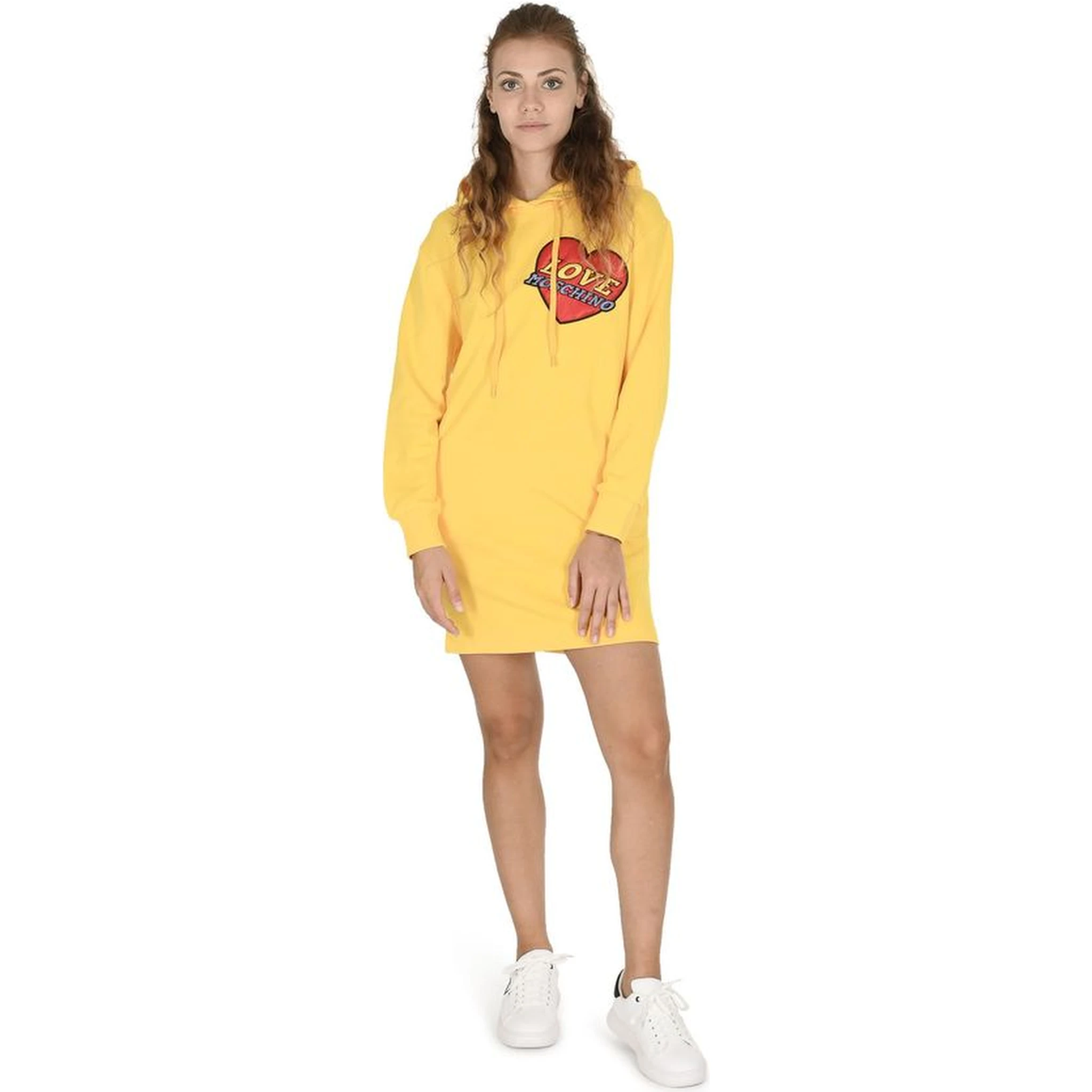 Yellow Cotton Casual Dress
