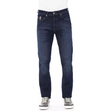 Blue Cotton Jeans Denim