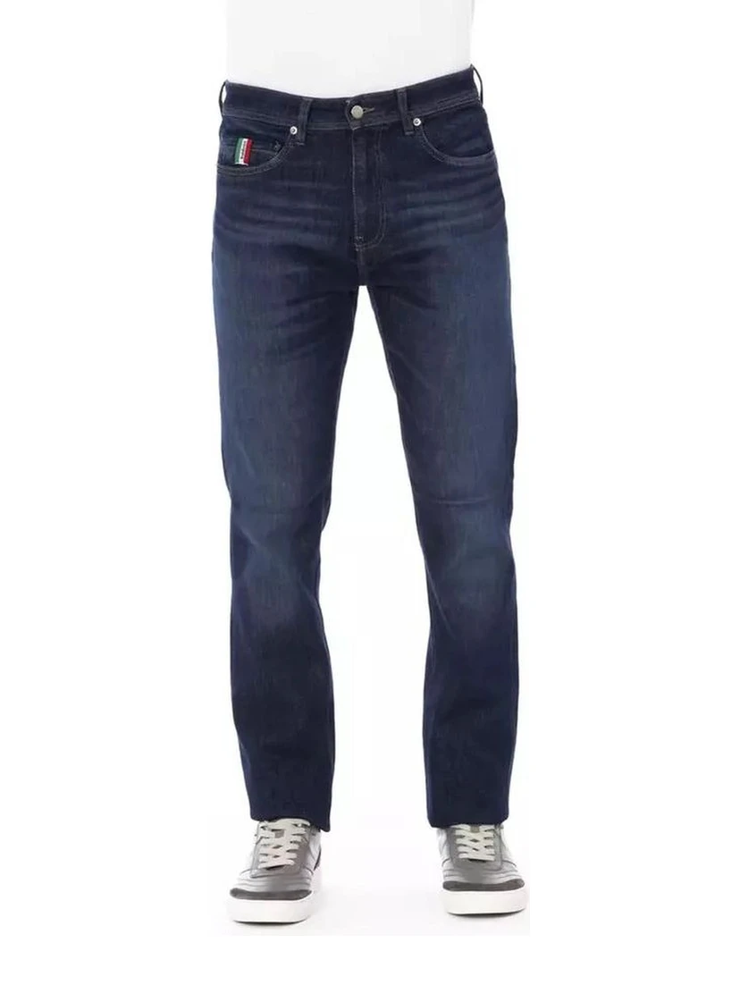 Blue Cotton Jeans Denim