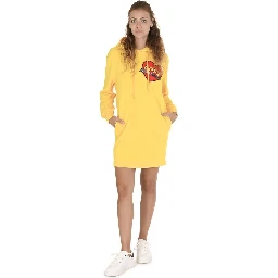 Yellow Cotton Casual Dress