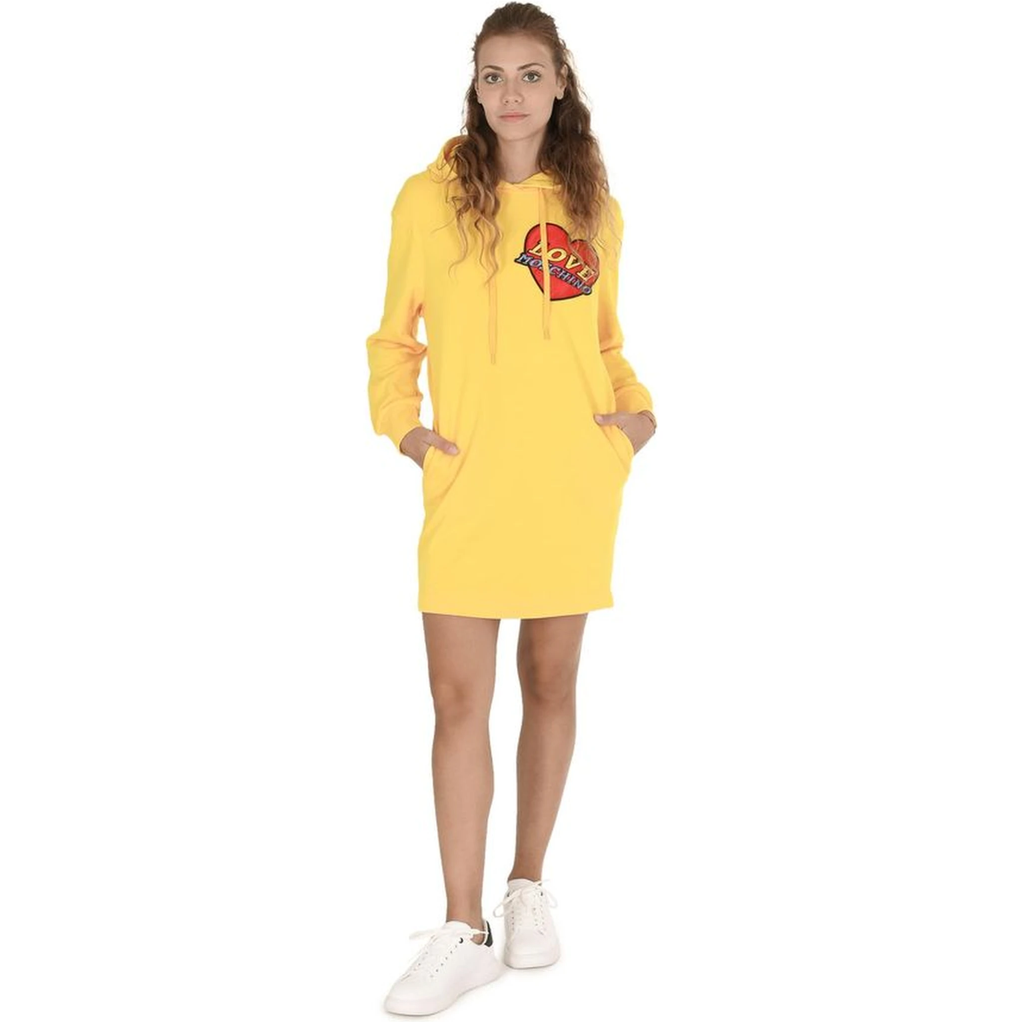 Yellow Cotton Casual Dress