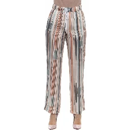 Multicolor Viscose Casual Pants