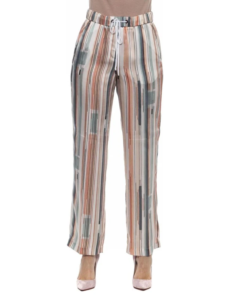 Multicolor Viscose Casual Pants