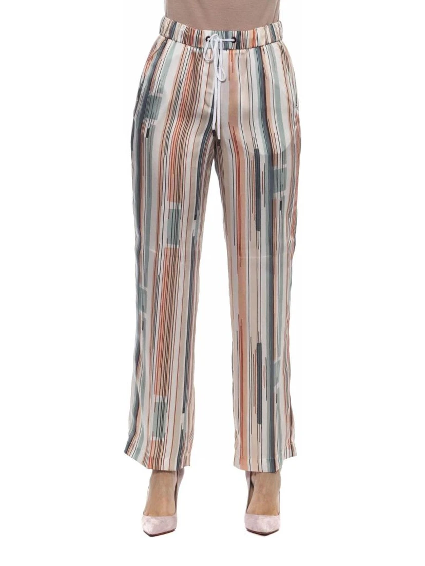 Multicolor Viscose Casual Pants