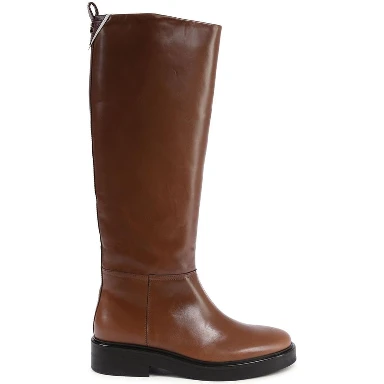 Brown Leather Ankle Boots