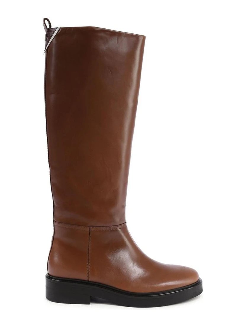Brown Leather Ankle Boots