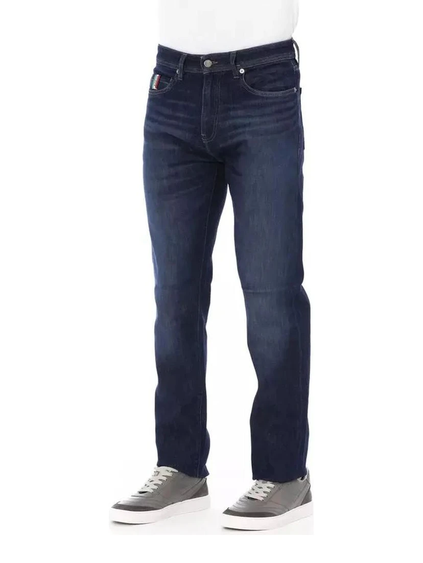 Blue Cotton Jeans Denim