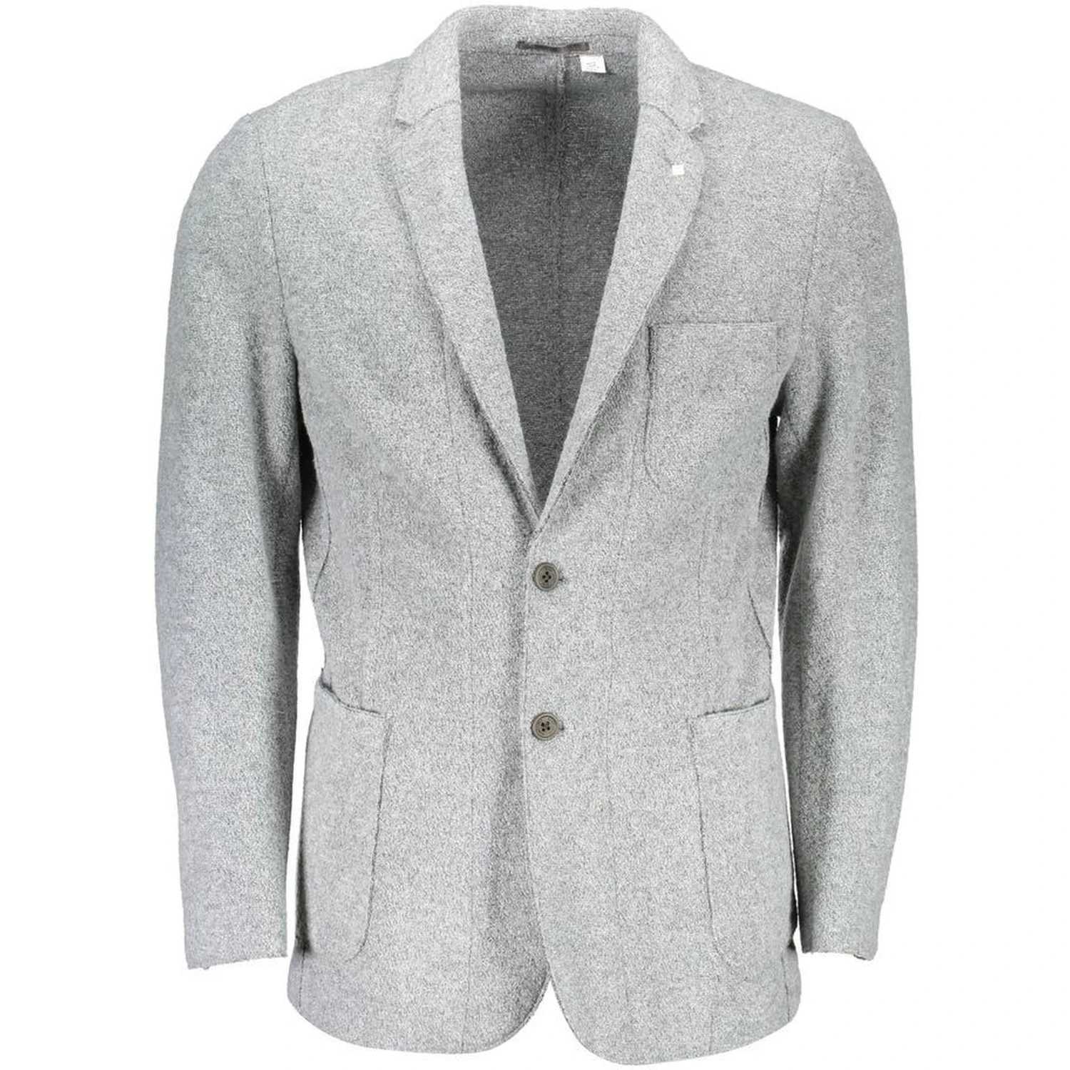 Gray Polyester And Wool Blazer