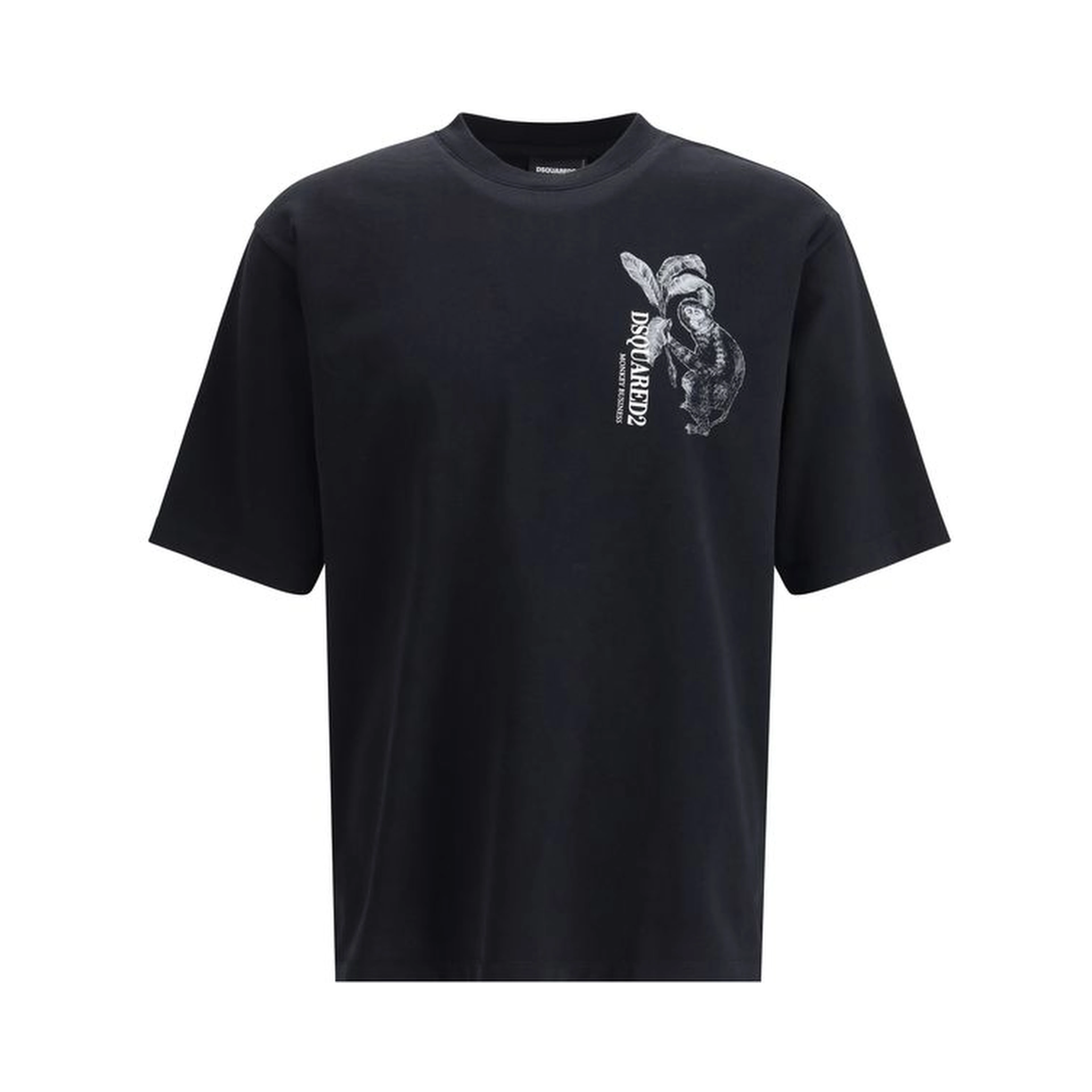Black Cotton T-Shirt
