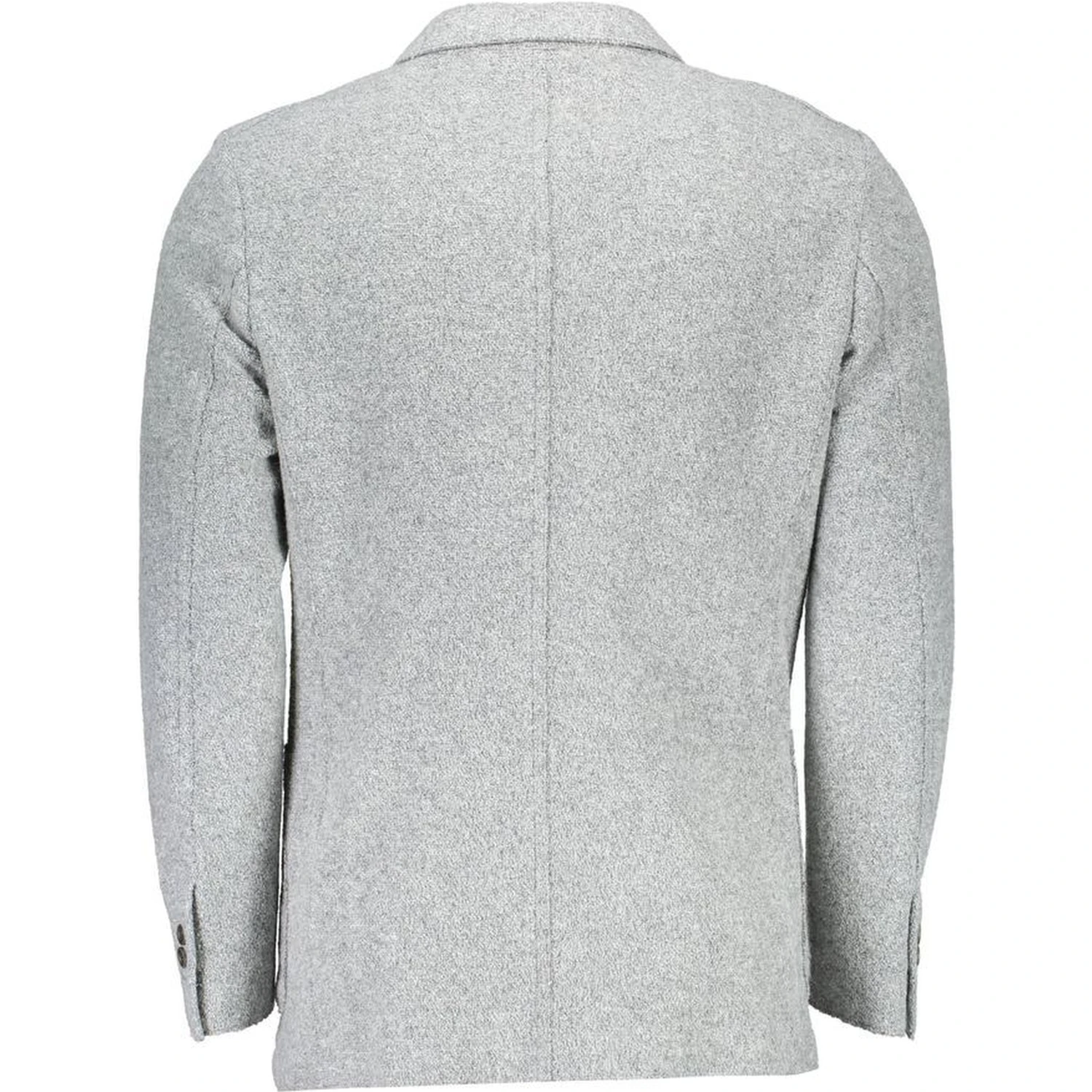 Gray Polyester And Wool Blazer