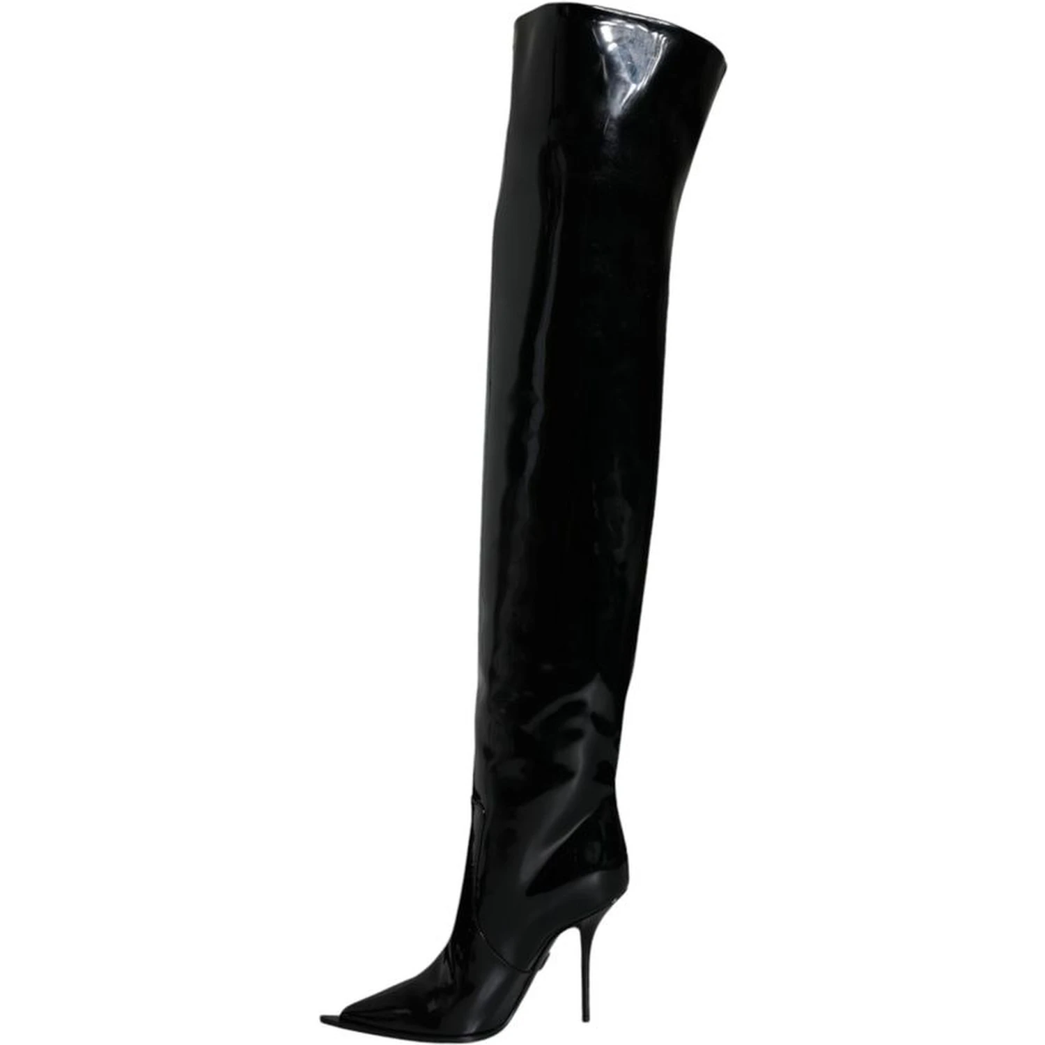 Black Leather Over The Knee