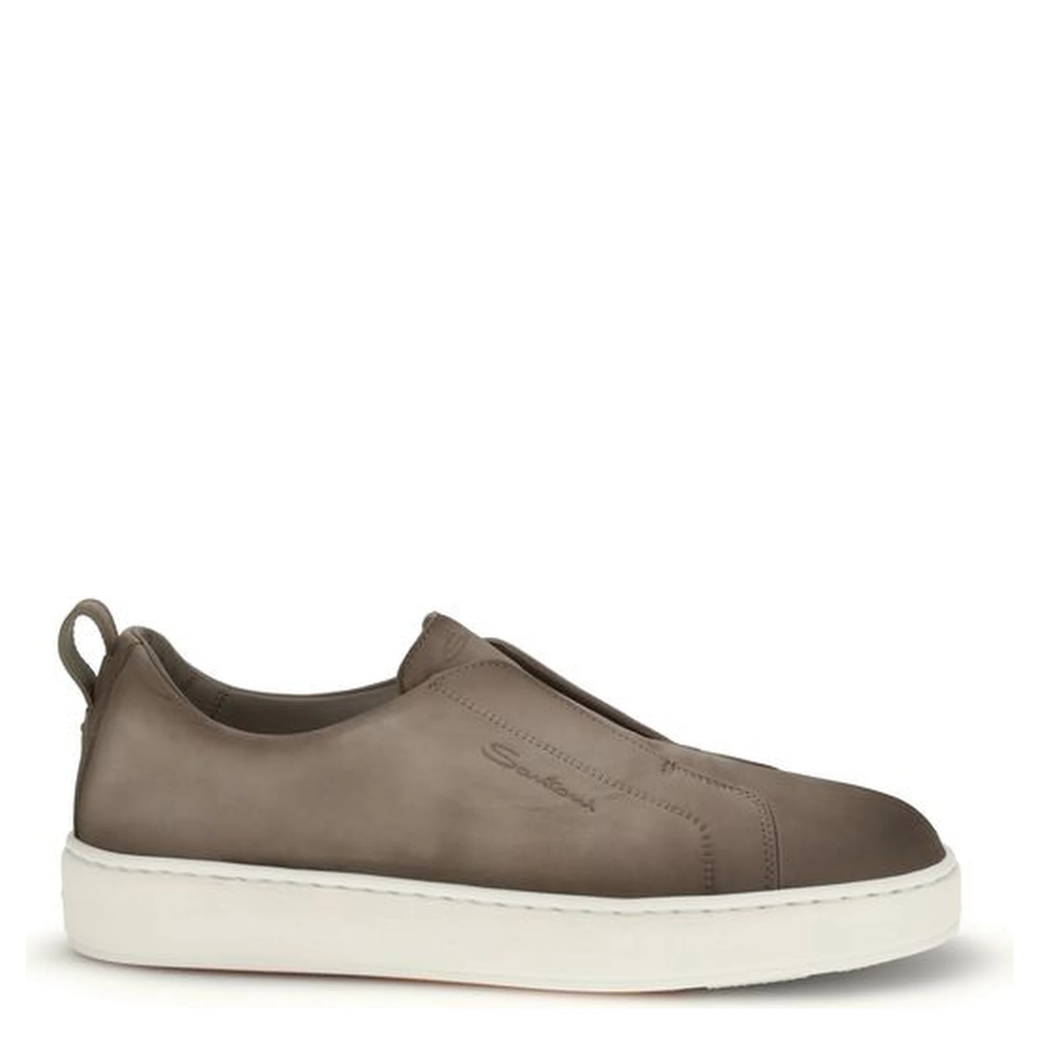 Beige Rubber Low Top Sneakers