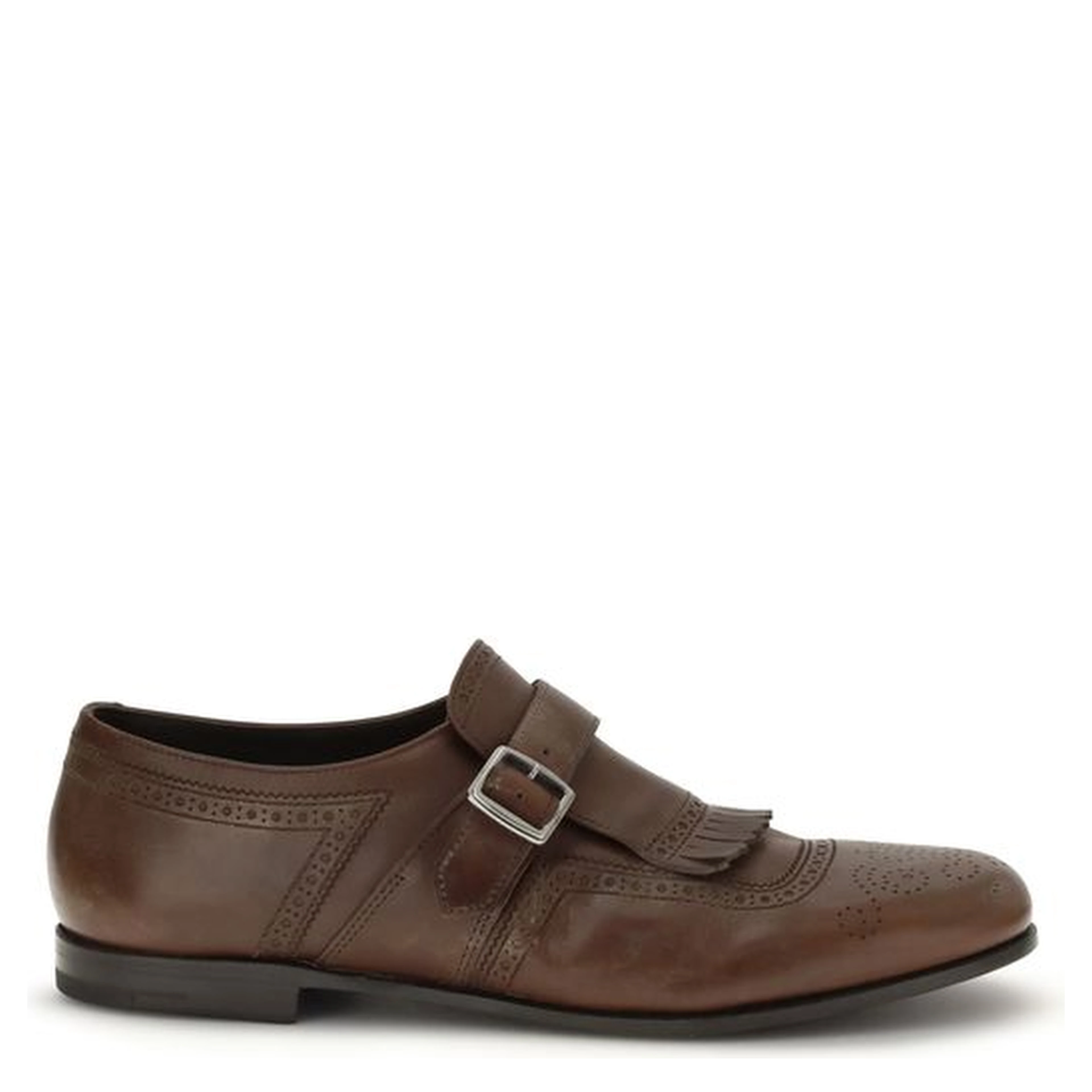 Brown Rubber Slip-On Loafers