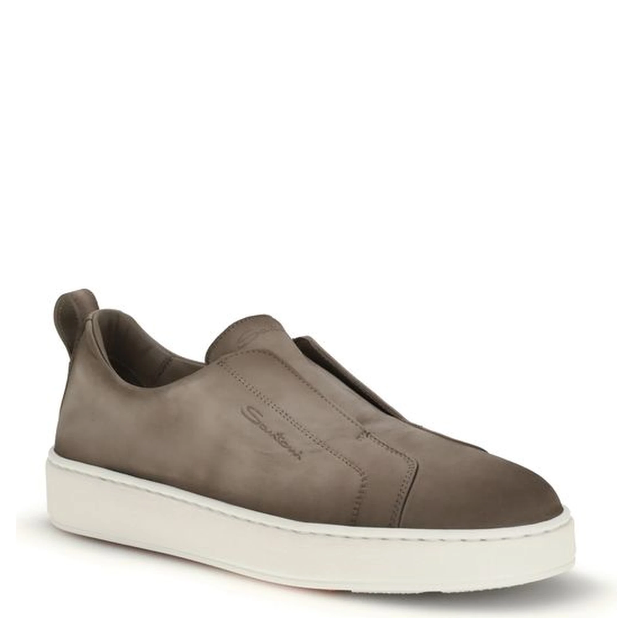 Beige Rubber Low Top Sneakers