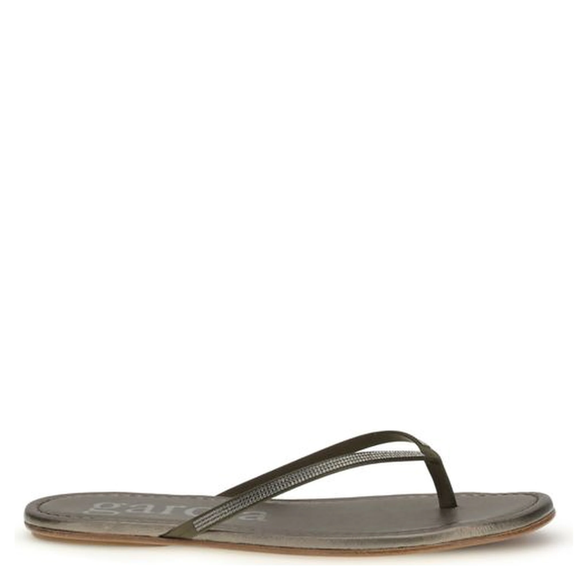 Bicolor Crystals Flat Sandals