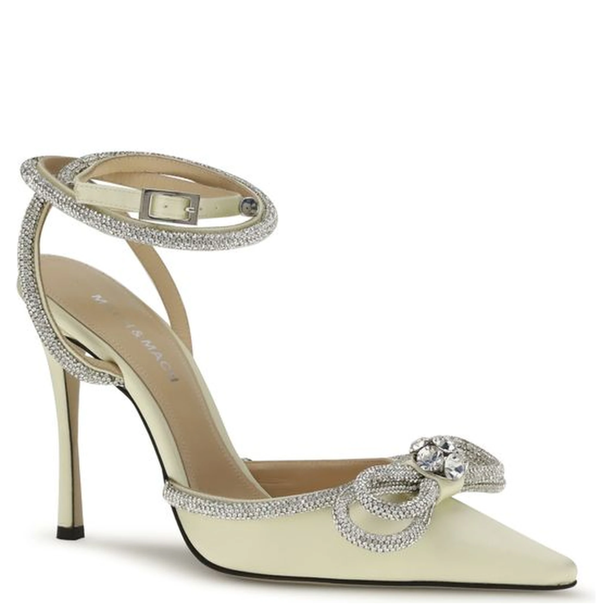 Bicolor Silk High Heel Pumps