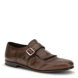 Brown Rubber Slip-On Loafers