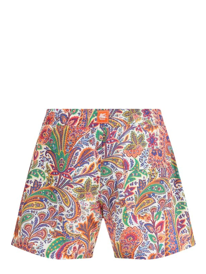 Multicolor Polyester Short And Mini Shorts