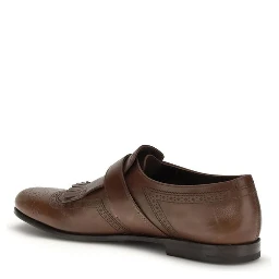 Brown Rubber Slip-On Loafers