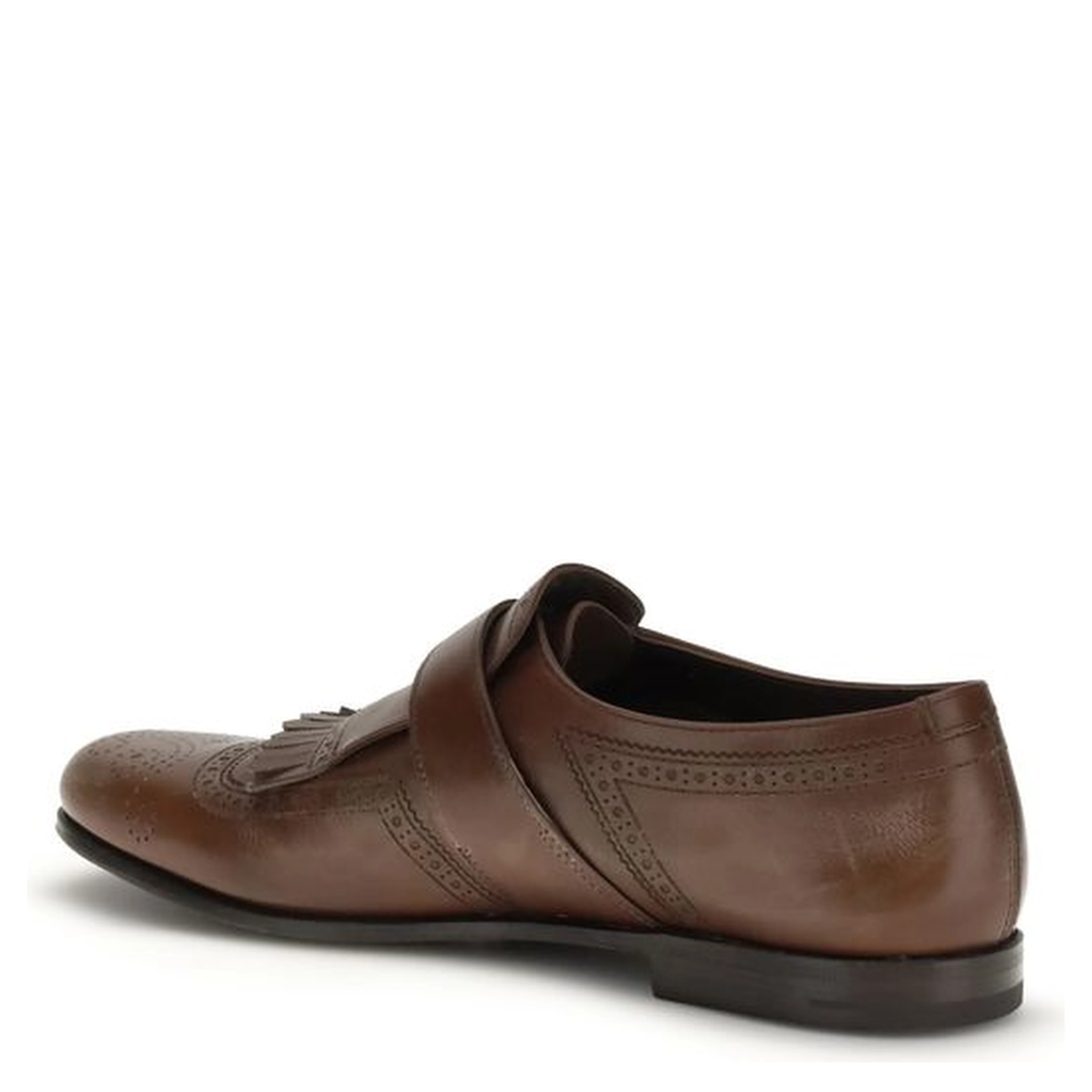 Brown Rubber Slip-On Loafers