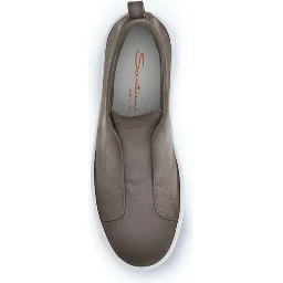 Beige Rubber Low Top Sneakers