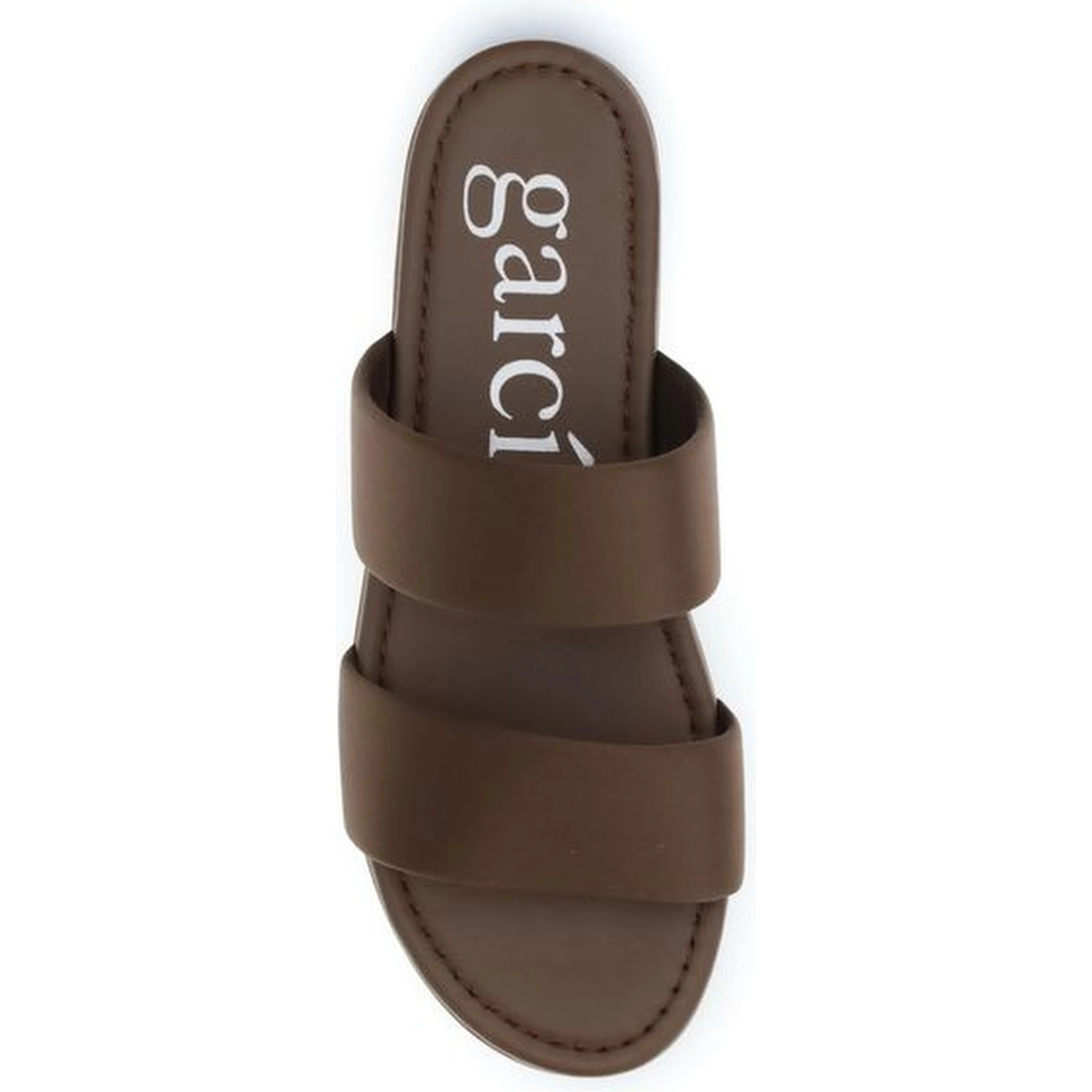 Brown Silk Flat Sandals