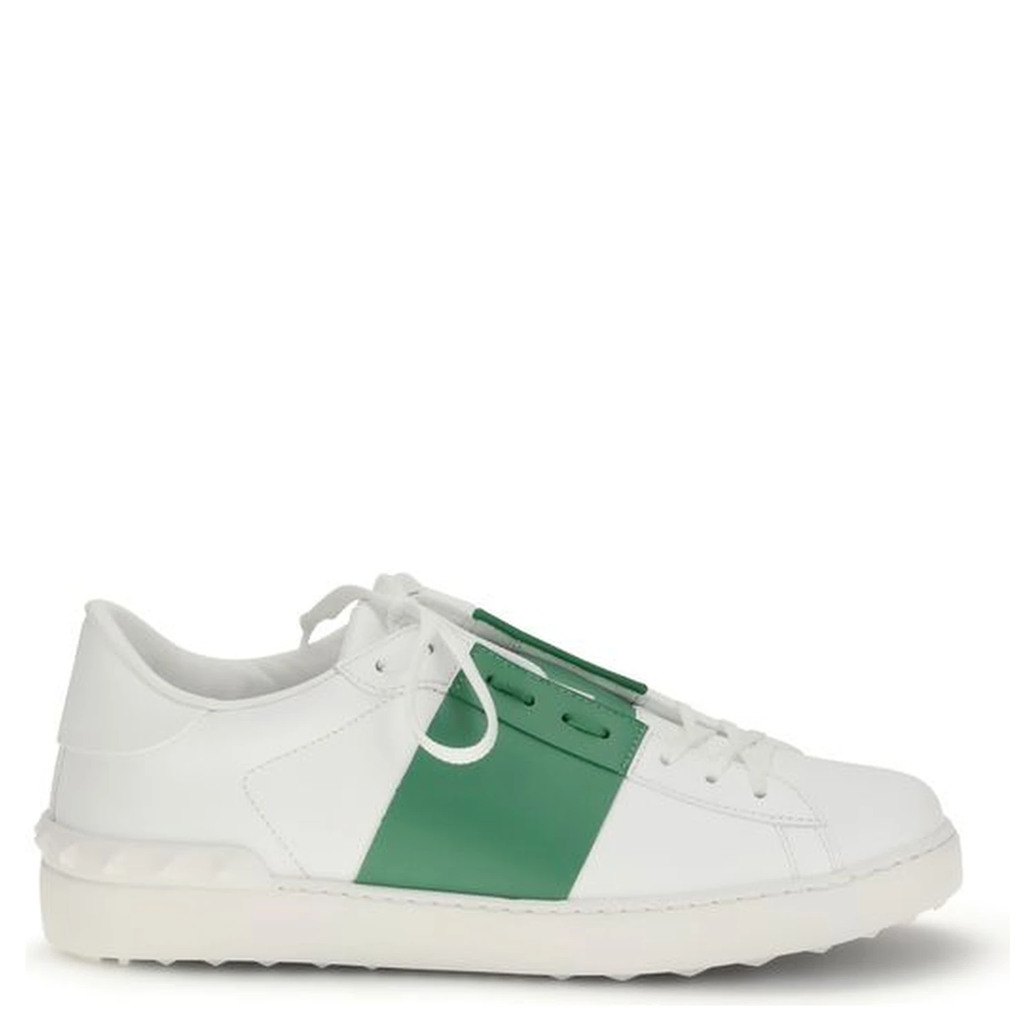 White Calf Leather Bos Taurus Low Top Sneakers