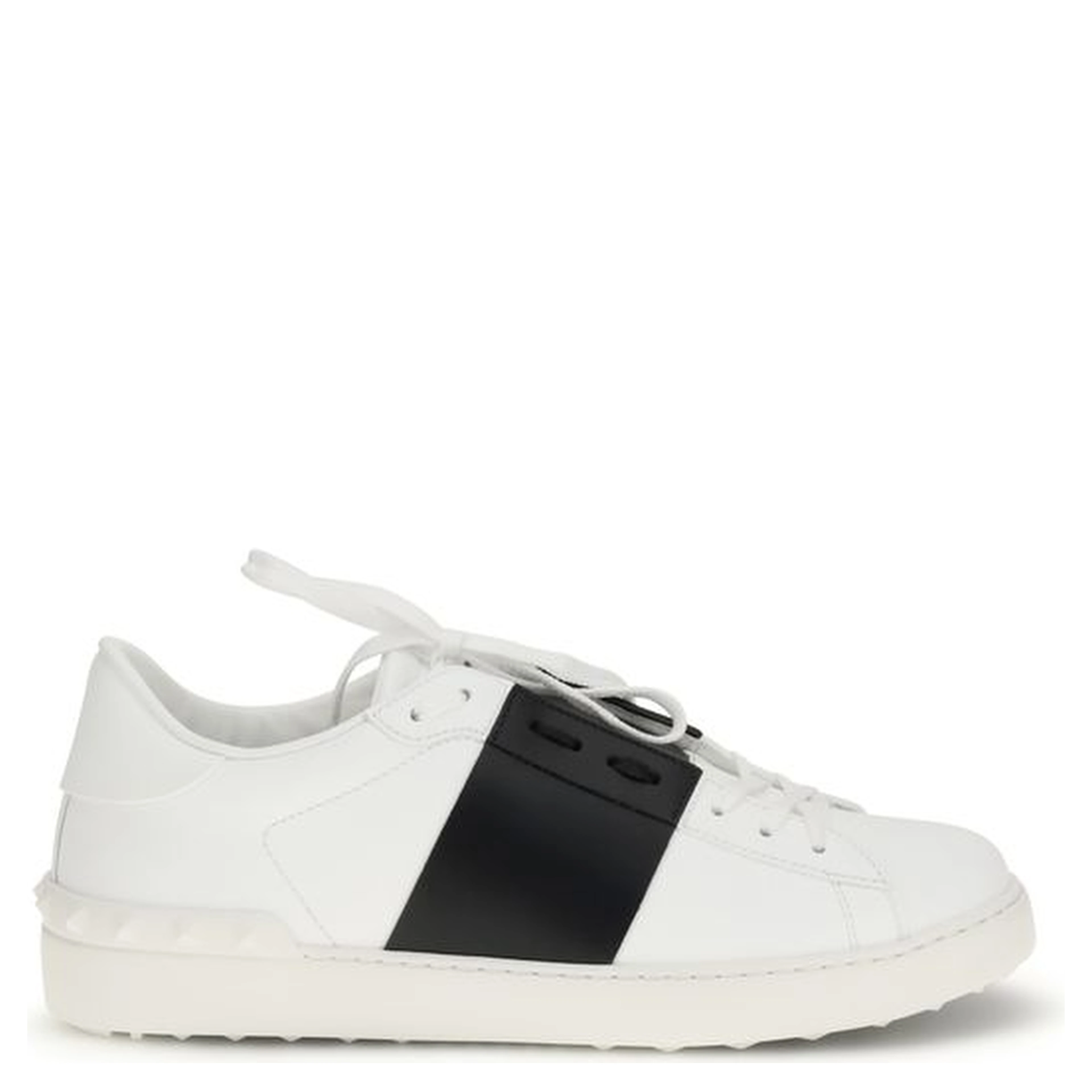 White Calf Leather Bos Taurus Low Top Sneakers