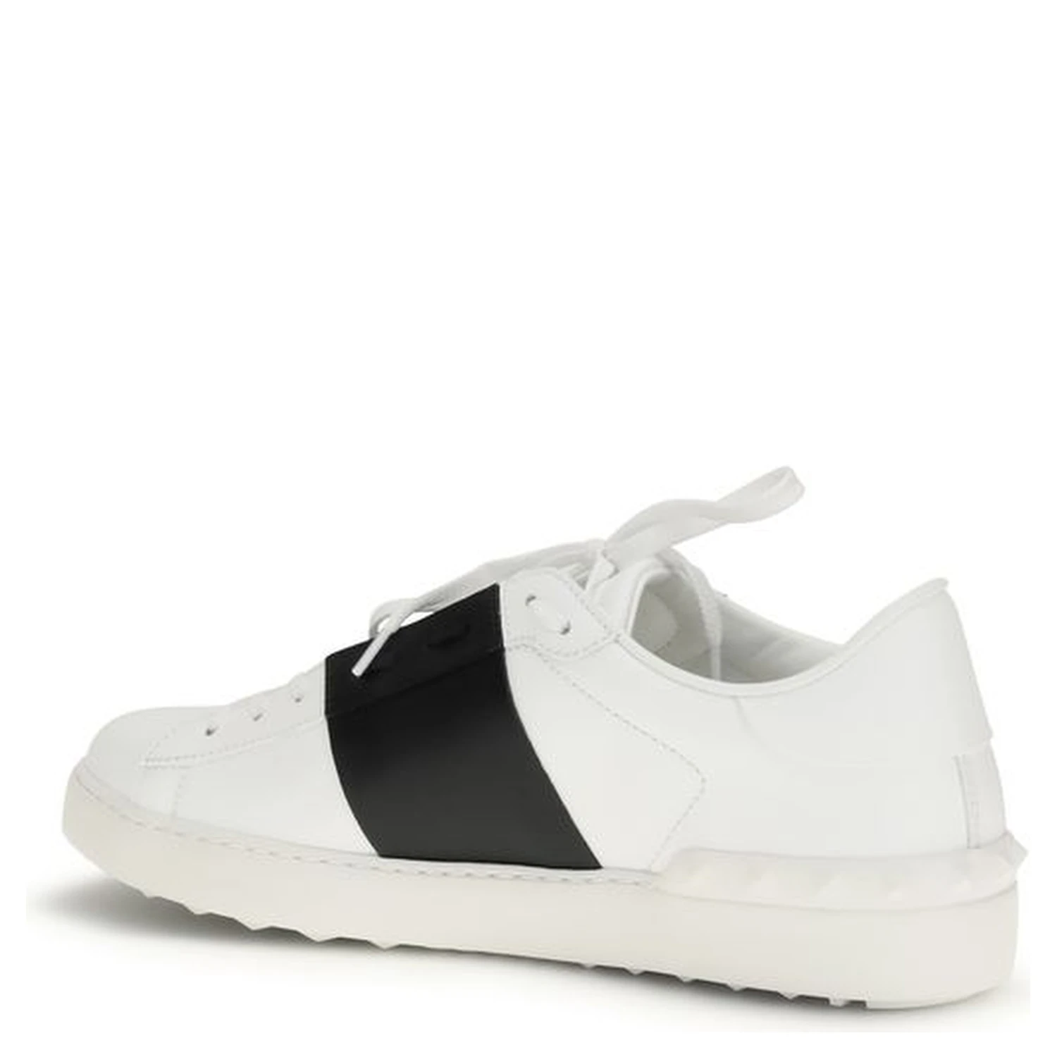 White Calf Leather Bos Taurus Low Top Sneakers