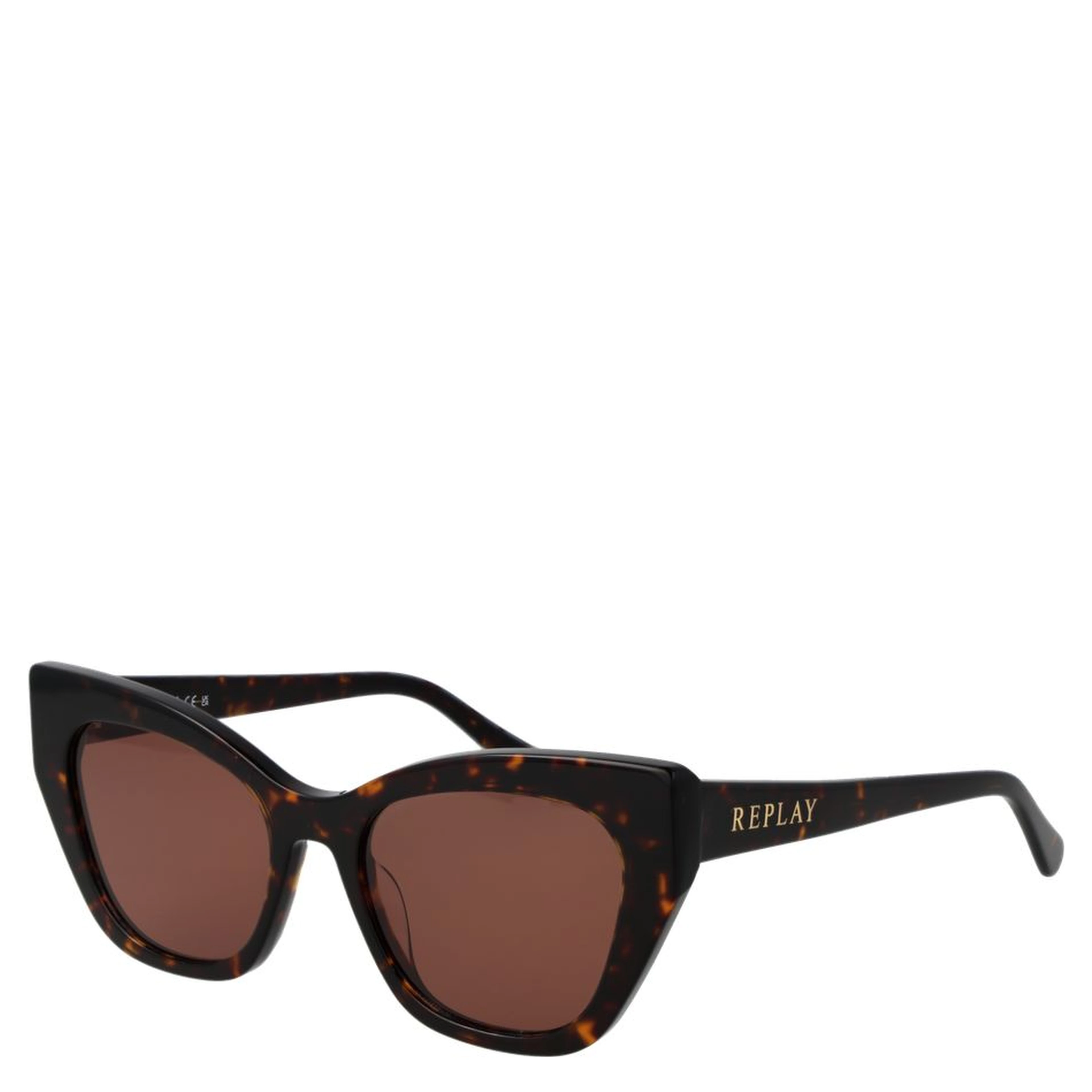 Brown Plastic Sunglasses