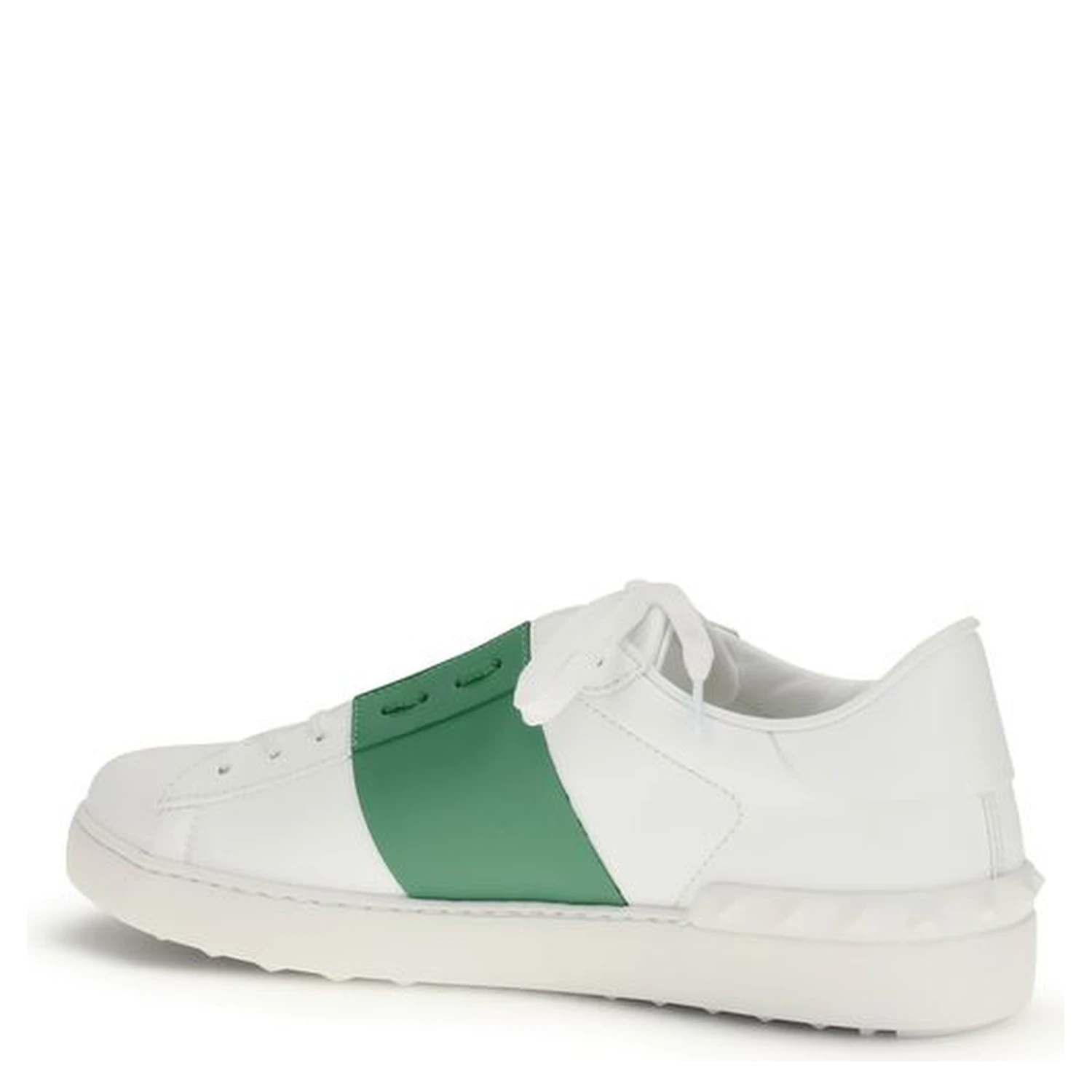 White Calf Leather Bos Taurus Low Top Sneakers