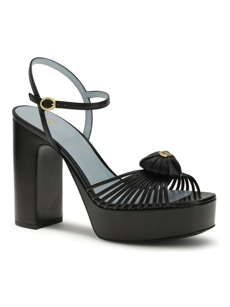 Black Calf Leather Bos Taurus Platform Sandals alternative