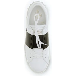 حذاء رياضي منخفض من جلد العجل الأبيض من بوس توروس