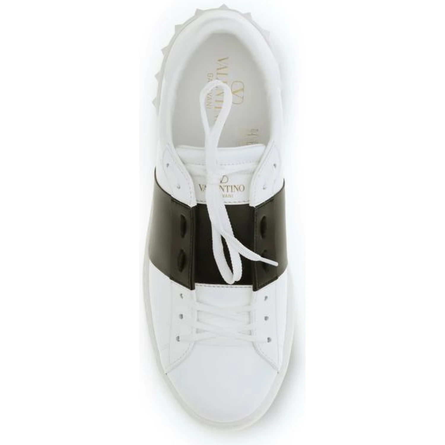 White Calf Leather Bos Taurus Low Top Sneakers
