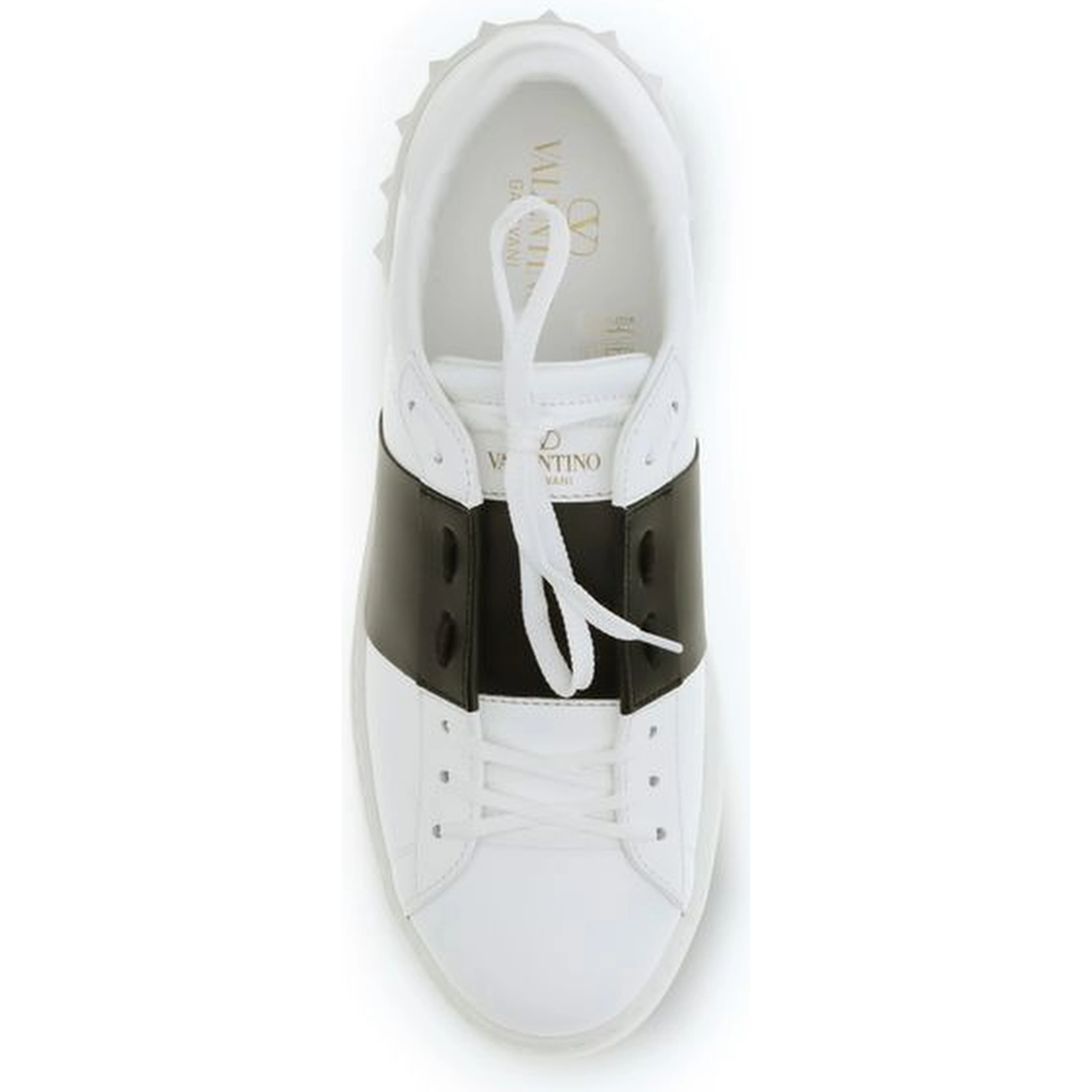White Calf Leather Bos Taurus Low Top Sneakers